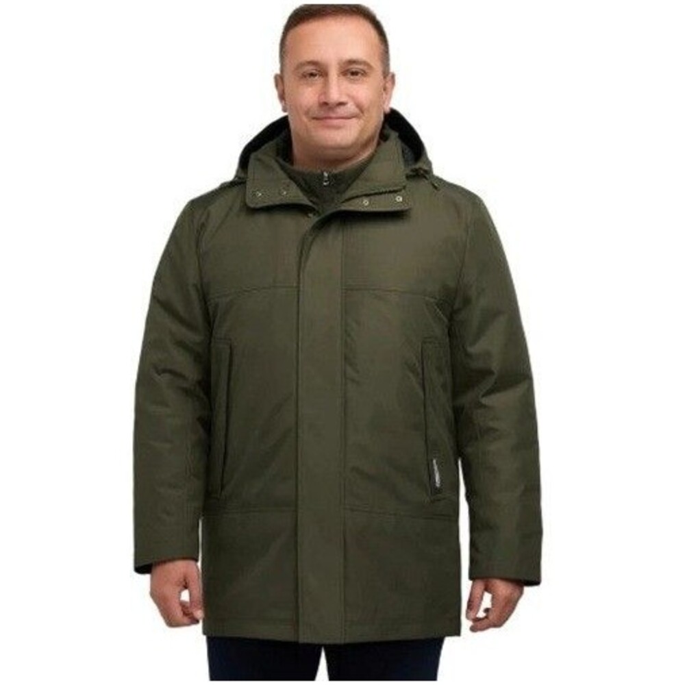 Hunter Men's 3-IN-1 Coat Medium Green NWT Detachable Hood Stand Up Collar Jacket